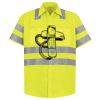 Men's High Visibility Safety Short Sleeve Work Shirt Thumbnail