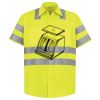 Men's High Visibility Safety Short Sleeve Work Shirt Thumbnail