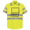 Men's High Visibility Safety Short Sleeve Work Shirt Thumbnail