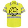Men's High Visibility Safety Short Sleeve Work Shirt Thumbnail