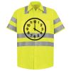 Men's High Visibility Safety Short Sleeve Work Shirt Thumbnail