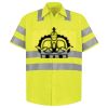 Men's High Visibility Safety Short Sleeve Work Shirt Thumbnail