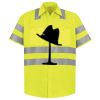 Men's High Visibility Safety Short Sleeve Work Shirt Thumbnail