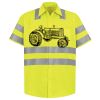 Men's High Visibility Safety Short Sleeve Work Shirt Thumbnail