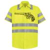 Men's High Visibility Safety Short Sleeve Work Shirt Thumbnail