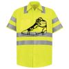 Men's High Visibility Safety Short Sleeve Work Shirt Thumbnail