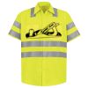 Men's High Visibility Safety Short Sleeve Work Shirt Thumbnail