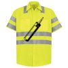 Men's High Visibility Safety Short Sleeve Work Shirt Thumbnail