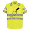 Men's High Visibility Safety Short Sleeve Work Shirt Thumbnail
