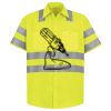 Men's High Visibility Safety Short Sleeve Work Shirt Thumbnail