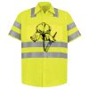 Men's High Visibility Safety Short Sleeve Work Shirt Thumbnail
