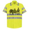 Men's High Visibility Safety Short Sleeve Work Shirt Thumbnail