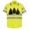 Men's High Visibility Safety Short Sleeve Work Shirt Thumbnail