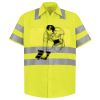 Men's High Visibility Safety Short Sleeve Work Shirt Thumbnail