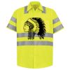 Men's High Visibility Safety Short Sleeve Work Shirt Thumbnail