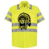 Men's High Visibility Safety Short Sleeve Work Shirt Thumbnail