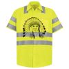 Men's High Visibility Safety Short Sleeve Work Shirt Thumbnail