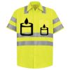 Men's High Visibility Safety Short Sleeve Work Shirt Thumbnail