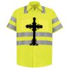 Men's High Visibility Safety Short Sleeve Work Shirt Thumbnail
