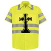 Men's High Visibility Safety Short Sleeve Work Shirt Thumbnail