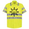 Men's High Visibility Safety Short Sleeve Work Shirt Thumbnail
