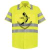 Men's High Visibility Safety Short Sleeve Work Shirt Thumbnail