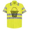 Men's High Visibility Safety Short Sleeve Work Shirt Thumbnail