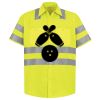 Men's High Visibility Safety Short Sleeve Work Shirt Thumbnail
