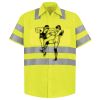 Men's High Visibility Safety Short Sleeve Work Shirt Thumbnail