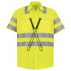 Men's High Visibility Safety Short Sleeve Work Shirt Thumbnail