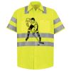 Men's High Visibility Safety Short Sleeve Work Shirt Thumbnail