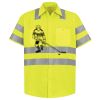 Men's High Visibility Safety Short Sleeve Work Shirt Thumbnail
