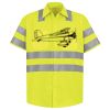 Men's High Visibility Safety Short Sleeve Work Shirt Thumbnail