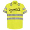Men's High Visibility Safety Short Sleeve Work Shirt Thumbnail