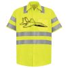 Men's High Visibility Safety Short Sleeve Work Shirt Thumbnail