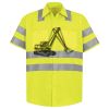 Men's High Visibility Safety Short Sleeve Work Shirt Thumbnail