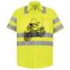 Men's High Visibility Safety Short Sleeve Work Shirt Thumbnail
