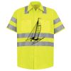 Men's High Visibility Safety Short Sleeve Work Shirt Thumbnail