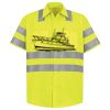 Men's High Visibility Safety Short Sleeve Work Shirt Thumbnail