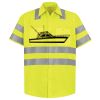 Men's High Visibility Safety Short Sleeve Work Shirt Thumbnail