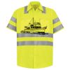 Men's High Visibility Safety Short Sleeve Work Shirt Thumbnail