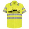 Men's High Visibility Safety Short Sleeve Work Shirt Thumbnail
