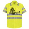 Men's High Visibility Safety Short Sleeve Work Shirt Thumbnail