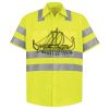 Men's High Visibility Safety Short Sleeve Work Shirt Thumbnail