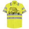 Men's High Visibility Safety Short Sleeve Work Shirt Thumbnail