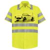 Men's High Visibility Safety Short Sleeve Work Shirt Thumbnail