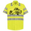 Men's High Visibility Safety Short Sleeve Work Shirt Thumbnail