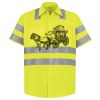Men's High Visibility Safety Short Sleeve Work Shirt Thumbnail