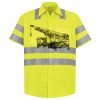 Men's High Visibility Safety Short Sleeve Work Shirt Thumbnail