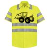 Men's High Visibility Safety Short Sleeve Work Shirt Thumbnail